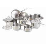 MezaHomes Signature 13-Piece 3-Ply Stainless Steel Cookware Set