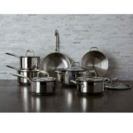 MezaHomes Signature 13-Piece 3-Ply Stainless Steel Cookware Set - Image 3