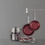 MezaHomes Signature 10-Piece Stacking Stainless Steel Cookware Set – Aluminum Base, Induction Compatible - Image 10