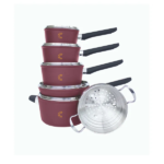MezaHomes Classic 11-Piece Forged Aluminum Nonstick Cookware Set MEZA-3232 - Image 3