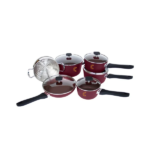 MezaHomes Classic 11-Piece Forged Aluminum Nonstick Cookware Set MEZA-3232 - Image 4