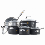 MezaHomes 12-Piece Hard-Anodized Nonstick Cookware Set - Image 4