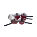 MezaHomes Classic 11-Piece Forged Aluminum Nonstick Cookware Set MEZA-3232 - Image 4