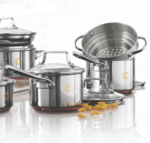 MezaHomes 12-Piece 5-Ply Copper Core Stainless Steel Cookware Set - Image 5