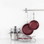 MezaHomes Signature 10-Piece Stacking Stainless Steel Cookware Set – Aluminum Base, Induction Compatible - Image 7