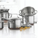 MezaHomes 12-Piece 5-Ply Copper Core Stainless Steel Cookware Set - Image 5