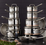 MezaHomes Professional 12-Piece 5-Ply Copper Core Stainless Steel Cookware Set - Image 6