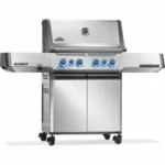 Napoleon Prestige 500 Gas BBQ Grill with Infrared Side and Rear Burner, Stainless Steel
