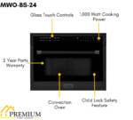 ZLINE Appliance Package - 30 In. Gas Range with Brass Burners, Microwave Oven, Range Hood in Black Stainless Steel, 3KP-SGRBRHMWO-30 - Image 13