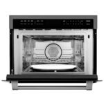 ZLINE Appliance Package - 30 In. Gas Range with Brass Burners, Microwave Oven, Range Hood in Black Stainless Steel, 3KP-SGRBRHMWO-30 - Image 8