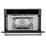 ZLINE 4-Piece Appliance Package - 30 In. Rangetop, Wall Oven, Refrigerator, and Microwave Oven in Black Stainless Steel, 4KPR-RTB30-MWAWS - Image 33