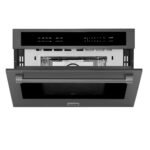 ZLINE 4-Piece Appliance Package - 30 In. Rangetop, Wall Oven, Refrigerator, and Microwave Oven in Black Stainless Steel, 4KPR-RTB30-MWAWS - Image 32