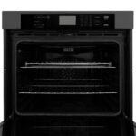 ZLINE 4-Piece Appliance Package - 30 In. Rangetop, Wall Oven, Refrigerator, and Microwave Oven in Black Stainless Steel, 4KPR-RTB30-MWAWS - Image 48