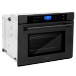 ZLINE 4-Piece Appliance Package - 30 In. Rangetop, Wall Oven, Refrigerator, and Microwave Oven in Black Stainless Steel, 4KPR-RTB30-MWAWS - Image 45