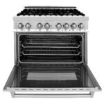 ZLINE Appliance Package - 36 In. Dual Fuel Range, Range Hood, Microwave Oven in Stainless Steel, 3KP-RARHMWO-36 - Image 5