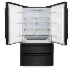 ZLINE 4-Piece Appliance Package - 30 In. Rangetop, Wall Oven, Refrigerator, and Microwave Oven in Black Stainless Steel, 4KPR-RTB30-MWAWS - Image 14