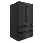 ZLINE 4-Piece Appliance Package - 30 In. Rangetop, Wall Oven, Refrigerator, and Microwave Oven in Black Stainless Steel, 4KPR-RTB30-MWAWS - Image 20