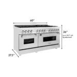 ZLINE Appliance Package - 48" Gas Range, Range Hood and Microwave Oven, 3KP-SGRRHMWO-48 - Image 10