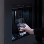 ZLINE 36 in. French Door Refrigerator 28.9 cu. ft. Standard-Depth, External Water Dispenser, Dual Ice Maker, Fingerprint-Resistant Black Stainless Steel, Polished Gold Helix Handles (RSMZ-W-36-BS-KG) - Image 11