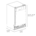 ZLINE Autograph 18" Tallac Series 3rd Rack Top Control Dishwasher In Custom Panel Ready With Champagne Bronze Handle, DWVZ-18-CB - Image 11