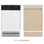 ZLINE Autograph 18" Tallac Series 3rd Rack Top Control Dishwasher In Custom Panel Ready With Champagne Bronze Handle, DWVZ-18-CB