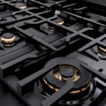 ZLINE 36 in. Dual Fuel Range 5.2 cu. ft. 6 Burner Gas Cooktop Electric Convection Oven Black Stainless Steel with Polished Gold Accents (CDRBZ-36-G) - Image 6