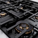ZLINE 48 in. Gas Range Double Oven 6.7 cu. ft. 8 Burner Stainless Steel with Matte Black Accents (CGRZ-48-MB) - Image 6