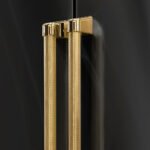 ZLINE 36 in. French Door Refrigerator 28.9 cu. ft. Standard-Depth, External Water Dispenser, Dual Ice Maker, Fingerprint-Resistant Black Stainless Steel, Polished Gold Helix Handles (RSMZ-W-36-BS-KG) - Image 8