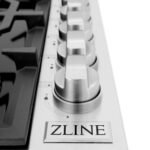ZLINE 36" Gas Cooktop with 6 Gas Brass Burners and Black Porcelain Top, RC-BR-36-PBT - Image 6