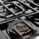 ZLINE Kitchen Appliance Package - 48 In. Gas Range with Brass Burners, Range Hood and Microwave Oven in Black Stainless Steel, 3KP-SGRBRHMWO-48 - Image 5
