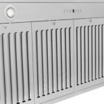 ZLINE 48 Inch Wall Mount Range Hood Convertible Satin Stainless Steel Black Matte Shell Stainless Steel Handle (KB4SNX-BLM-48) - Image 6