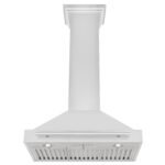 ZLINE 30 in. Wall Mount Range Hood Stainless Steel with Stainless Steel Handle (KB4STX-30) - Image 5