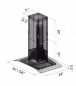 ZLINE 30 Inch Island Range Hood Stainless Steel 400 CFM (GL5i-30) - Image 9